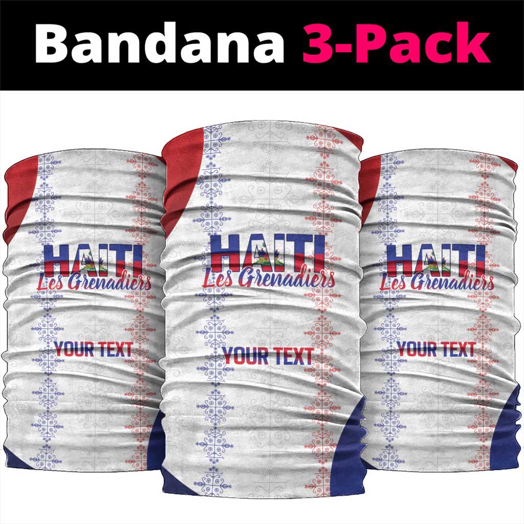 Haiti Football Les Grenadiers Personalized Neck Gaiter Voodoo Veve Papa Legba - Wonder Print Shop