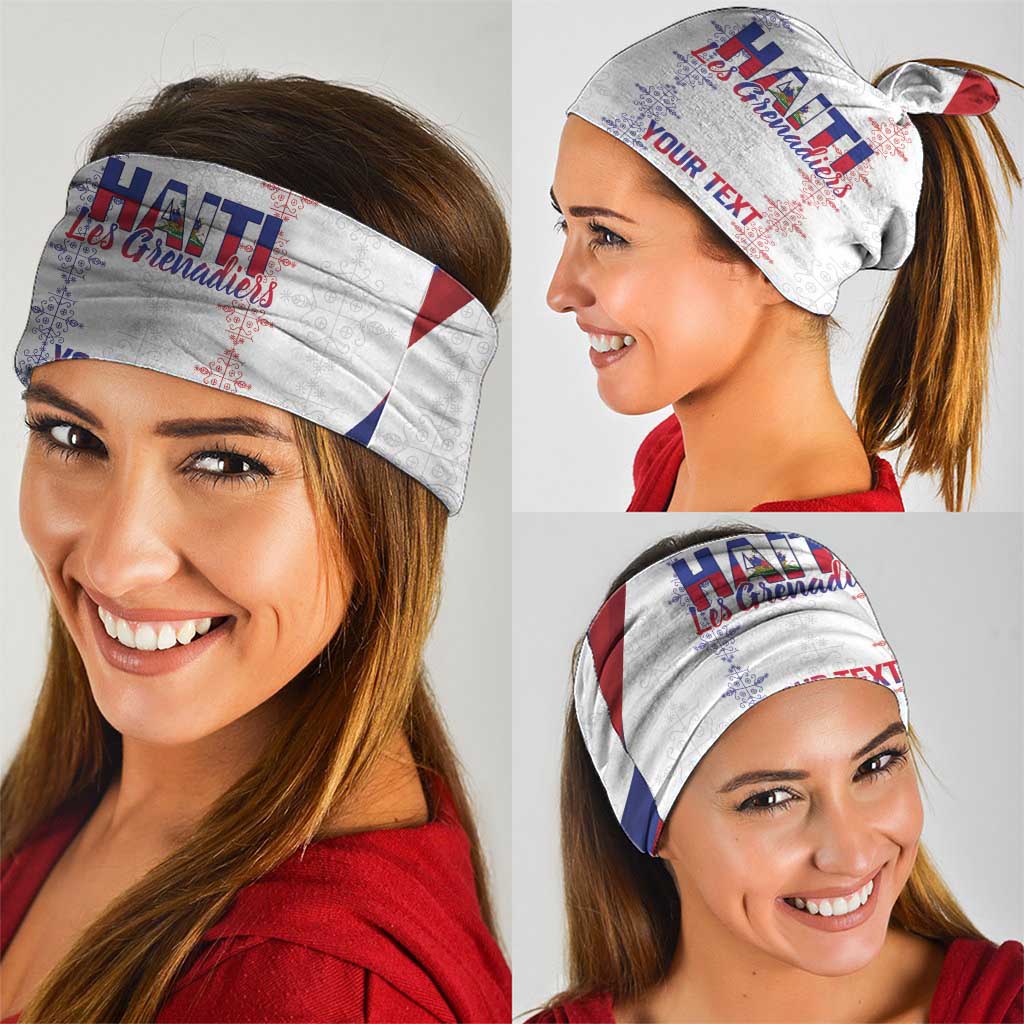 Haiti Football Les Grenadiers Personalized Neck Gaiter Voodoo Veve Papa Legba - Wonder Print Shop