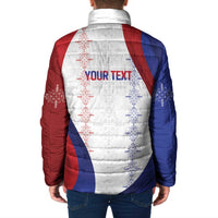 Haiti Football Les Grenadiers Personalized Padded Jacket Voodoo Veve Papa Legba - Wonder Print Shop