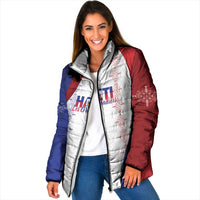 Haiti Football Les Grenadiers Personalized Padded Jacket Voodoo Veve Papa Legba - Wonder Print Shop