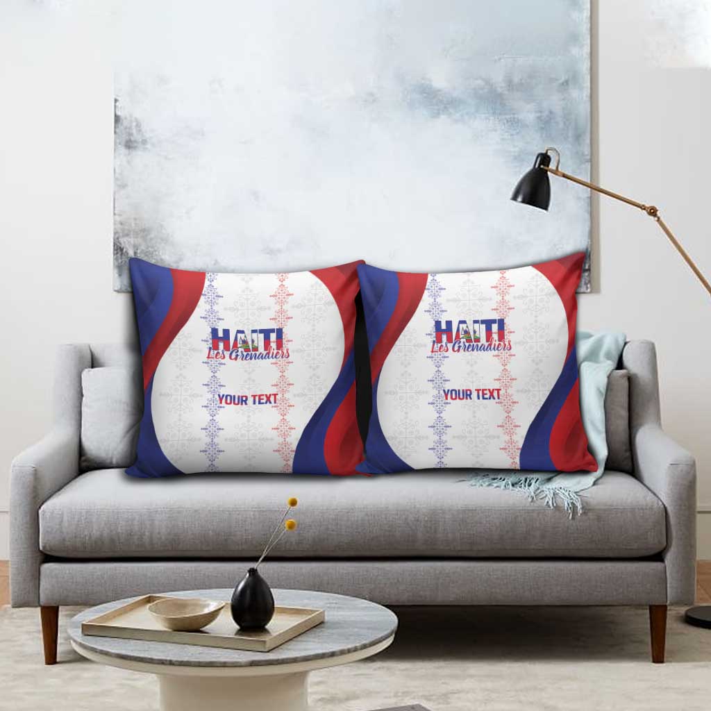 Haiti Football Les Grenadiers Personalized Pillow Cover Voodoo Veve Papa Legba - Wonder Print Shop