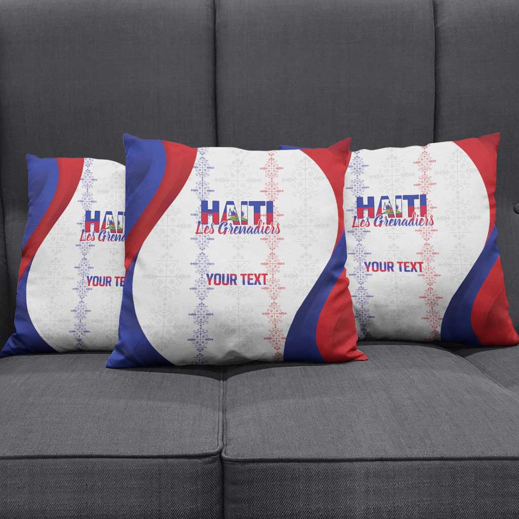 Haiti Football Les Grenadiers Personalized Pillow Cover Voodoo Veve Papa Legba - Wonder Print Shop
