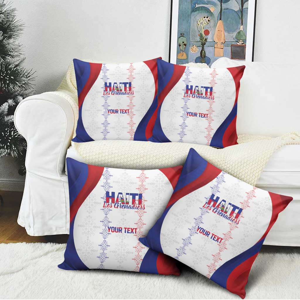 Haiti Football Les Grenadiers Personalized Pillow Cover Voodoo Veve Papa Legba - Wonder Print Shop