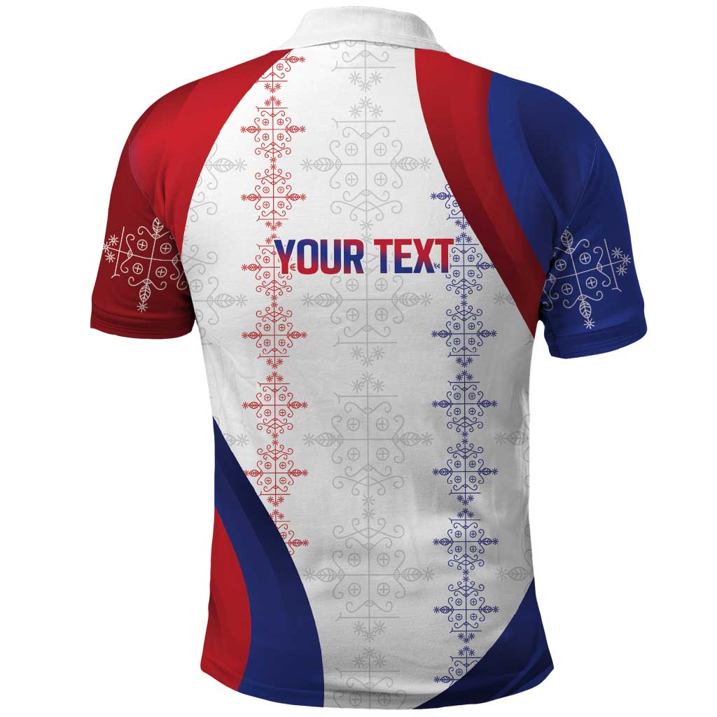 Haiti Football Les Grenadiers Personalized Polo Shirt Voodoo Veve Papa Legba - Wonder Print Shop