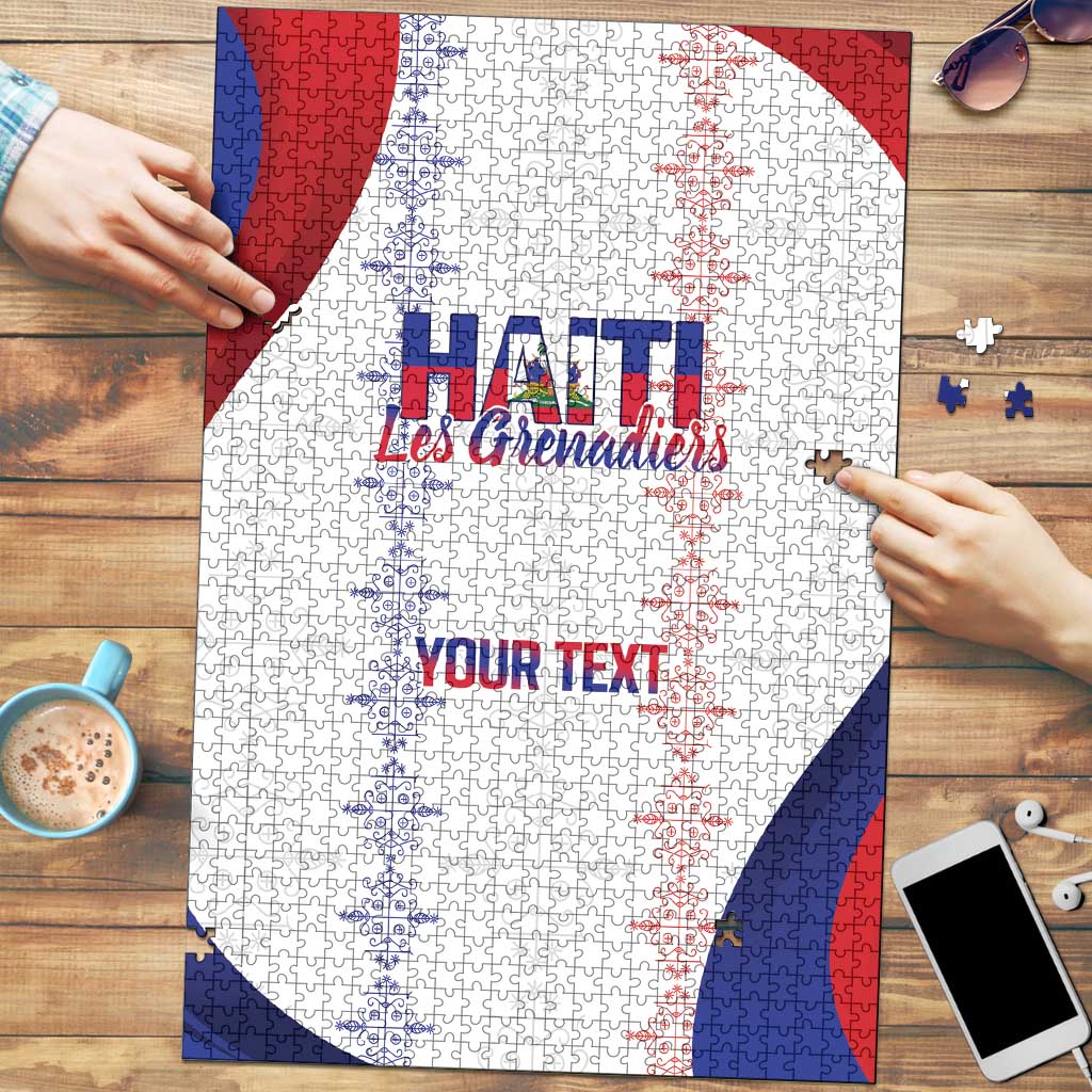 Haiti Football Les Grenadiers Personalized Puzzle Voodoo Veve Papa Legba - Wonder Print Shop