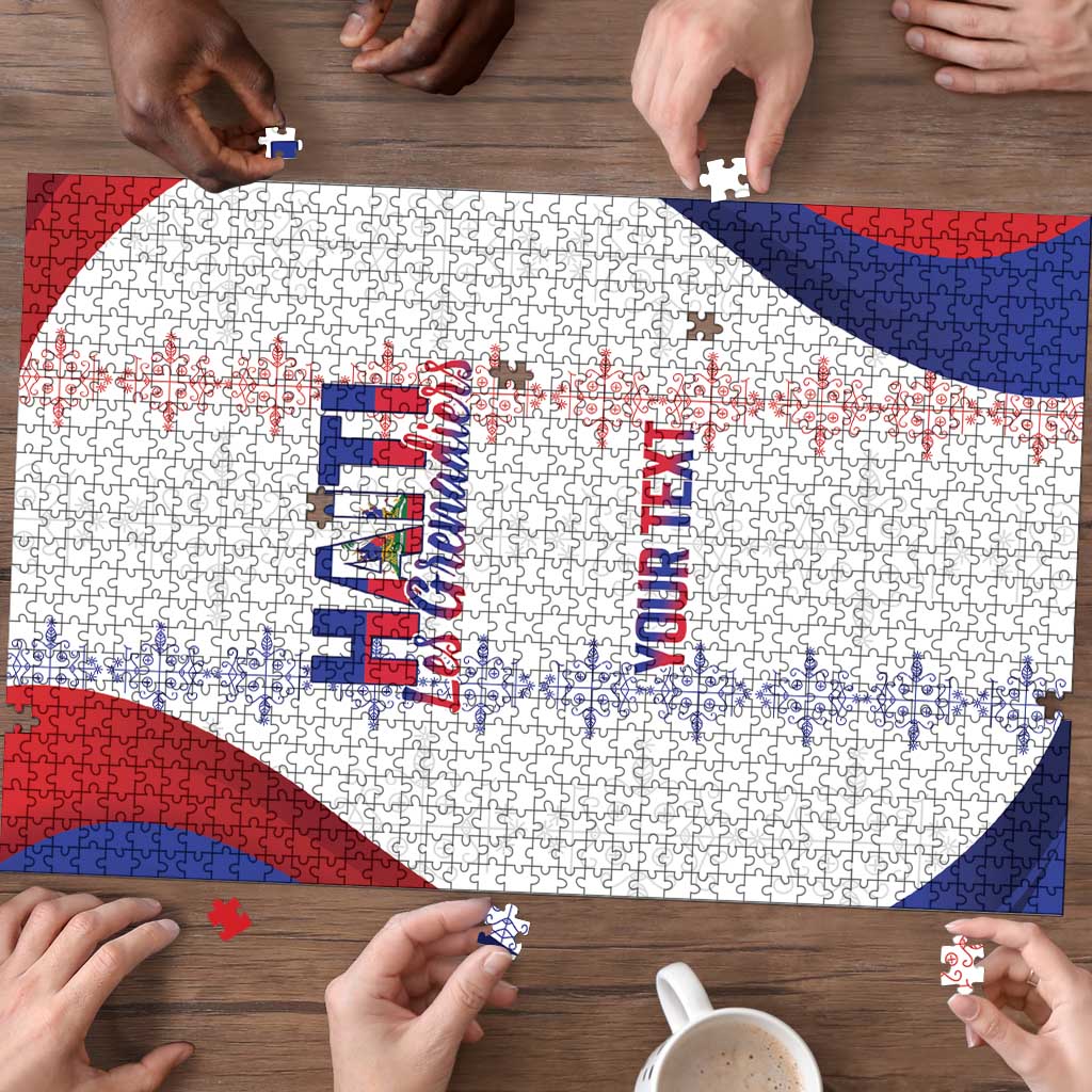 Haiti Football Les Grenadiers Personalized Puzzle Voodoo Veve Papa Legba - Wonder Print Shop
