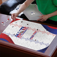 Haiti Football Les Grenadiers Personalized Puzzle Voodoo Veve Papa Legba - Wonder Print Shop
