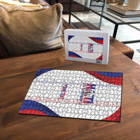 Haiti Football Les Grenadiers Personalized Puzzle Voodoo Veve Papa Legba - Wonder Print Shop