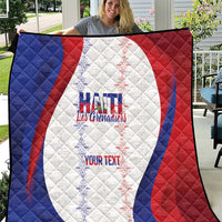 Haiti Football Les Grenadiers Personalized Quilt Voodoo Veve Papa Legba - Wonder Print Shop