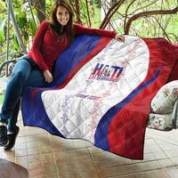 Haiti Football Les Grenadiers Personalized Quilt Voodoo Veve Papa Legba - Wonder Print Shop