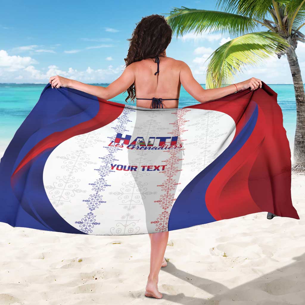 Haiti Football Les Grenadiers Personalized Sarong Voodoo Veve Papa Legba - Wonder Print Shop