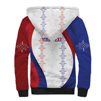 Haiti Football Les Grenadiers Personalized Sherpa Hoodie Voodoo Veve Papa Legba - Wonder Print Shop
