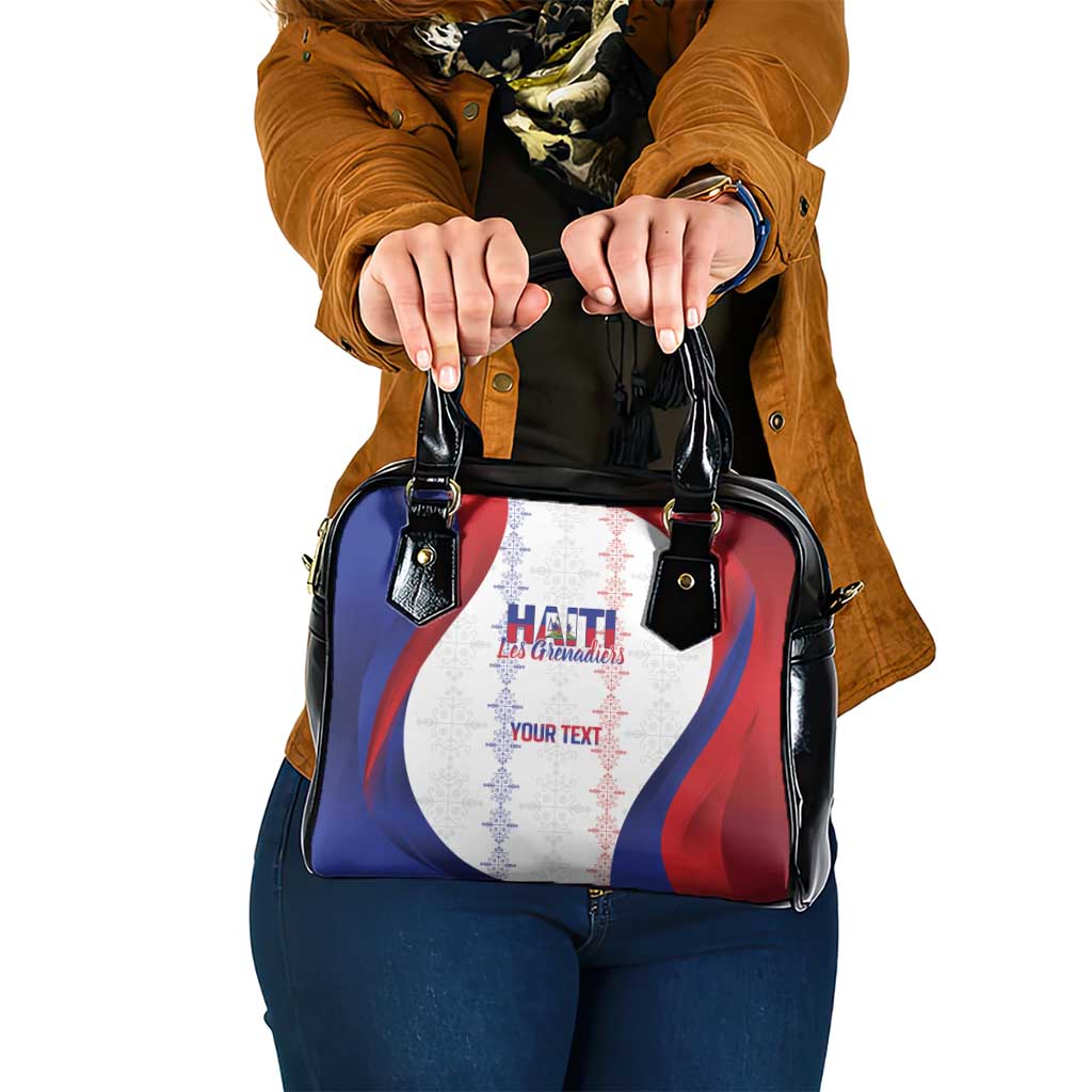 Haiti Football Les Grenadiers Personalized Shoulder Handbag Voodoo Veve Papa Legba - Wonder Print Shop