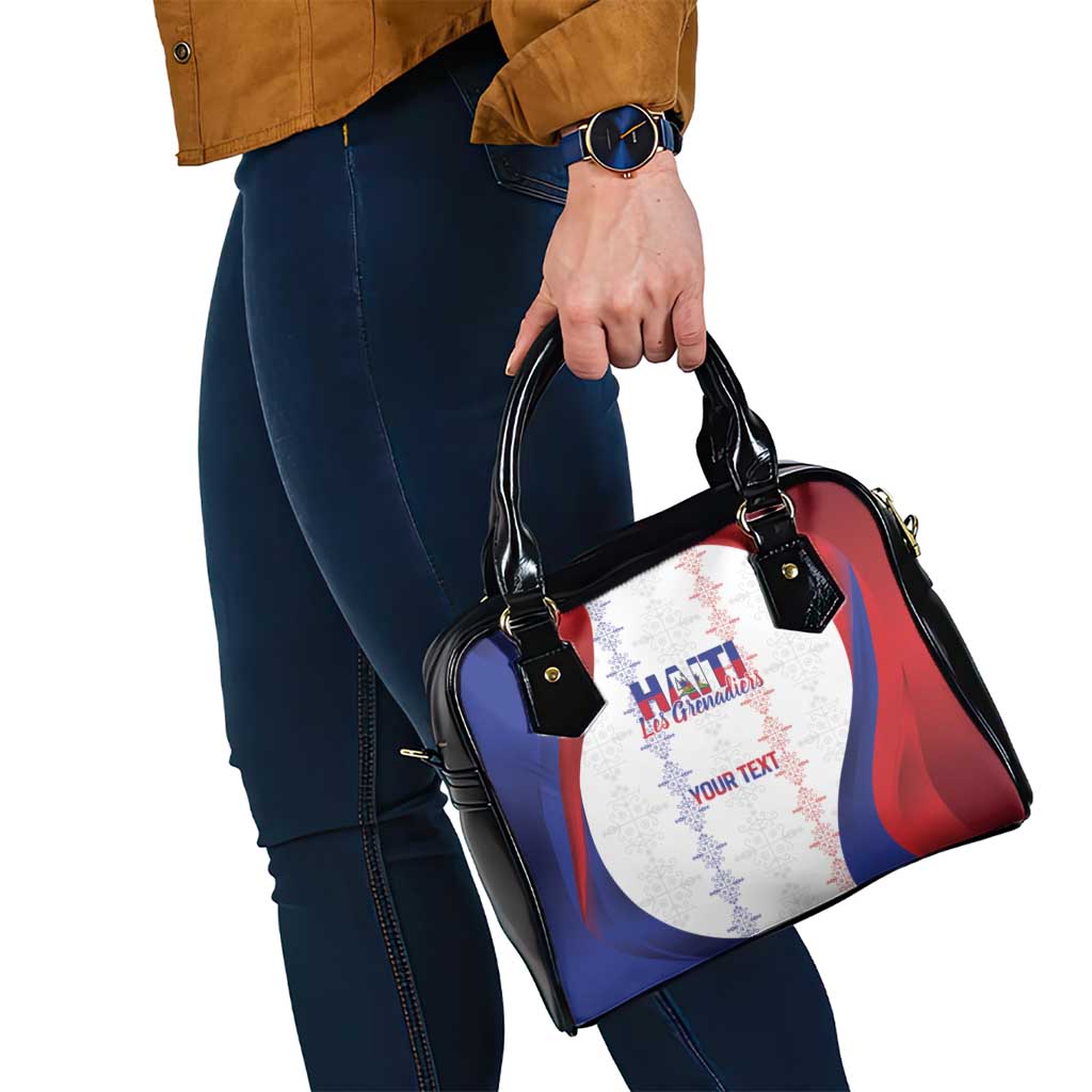 Haiti Football Les Grenadiers Personalized Shoulder Handbag Voodoo Veve Papa Legba - Wonder Print Shop