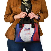 Haiti Football Les Grenadiers Personalized Shoulder Handbag Voodoo Veve Papa Legba - Wonder Print Shop
