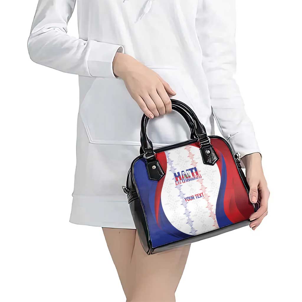 Haiti Football Les Grenadiers Personalized Shoulder Handbag Voodoo Veve Papa Legba - Wonder Print Shop