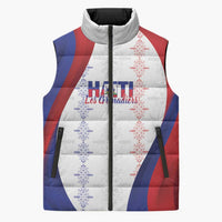 Haiti Football Les Grenadiers Personalized Sleeveless Puffer Jacket Voodoo Veve Papa Legba - Wonder Print Shop