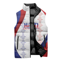 Haiti Football Les Grenadiers Personalized Sleeveless Puffer Jacket Voodoo Veve Papa Legba - Wonder Print Shop