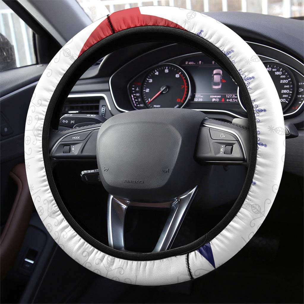 Haiti Football Les Grenadiers Steering Wheel Cover Voodoo Veve Papa Legba - Wonder Print Shop