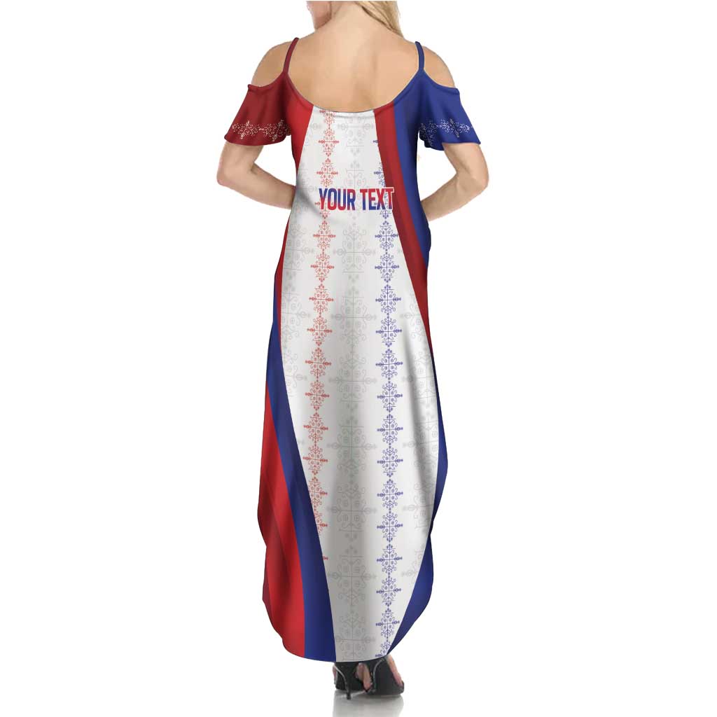 Haiti Football Les Grenadiers Personalized Summer Maxi Dress Voodoo Veve Papa Legba - Wonder Print Shop