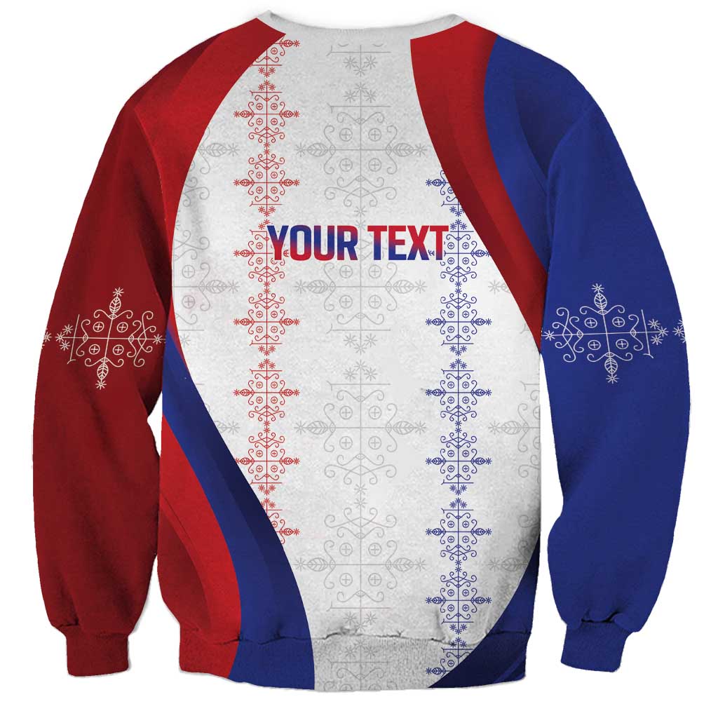 Haiti Football Les Grenadiers Personalized Sweatshirt Voodoo Veve Papa Legba - Wonder Print Shop