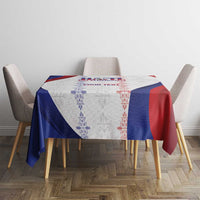 Haiti Football Les Grenadiers Personalized Tablecloth Voodoo Veve Papa Legba - Wonder Print Shop