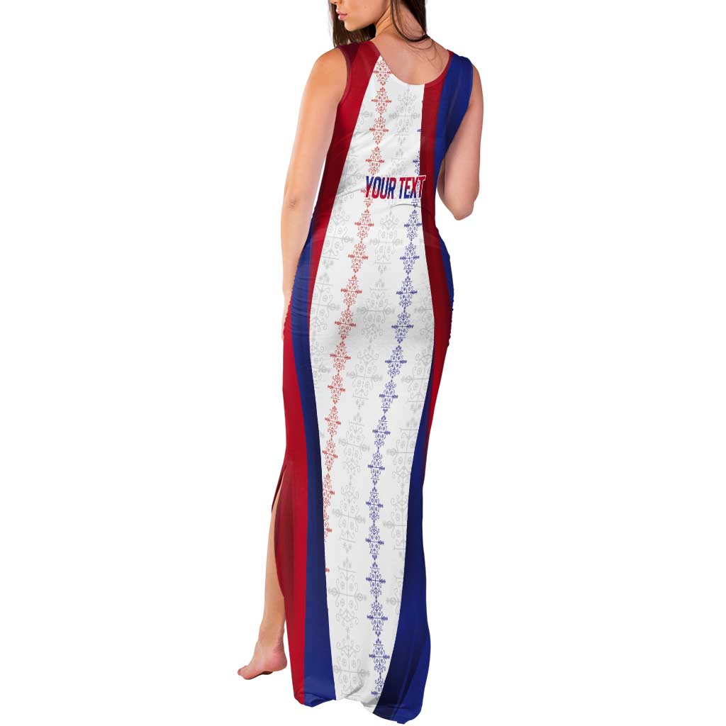 Haiti Football Les Grenadiers Personalized Tank Maxi Dress Voodoo Veve Papa Legba - Wonder Print Shop
