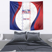 Haiti Football Les Grenadiers Personalized Tapestry Voodoo Veve Papa Legba - Wonder Print Shop