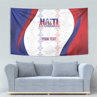 Haiti Football Les Grenadiers Personalized Tapestry Voodoo Veve Papa Legba - Wonder Print Shop