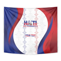 Haiti Football Les Grenadiers Personalized Tapestry Voodoo Veve Papa Legba - Wonder Print Shop
