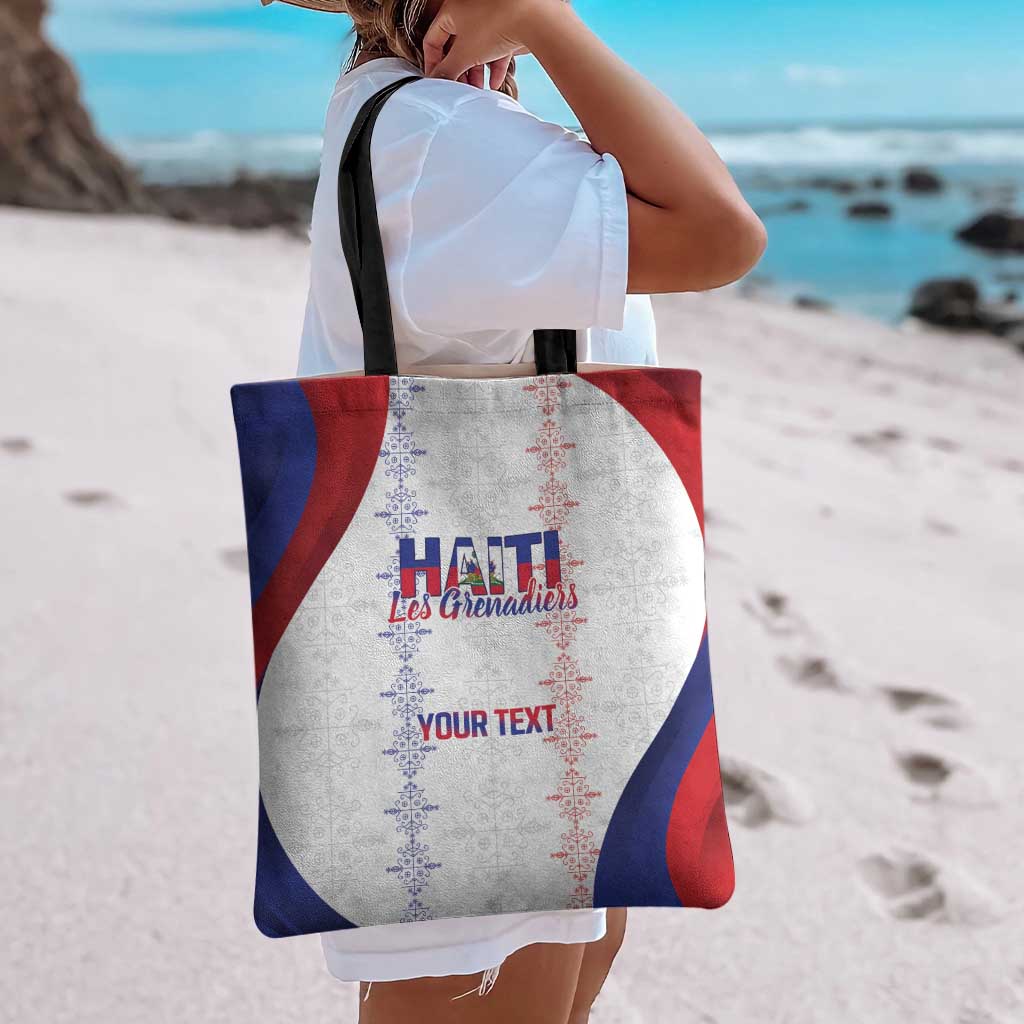 Haiti Football Les Grenadiers Personalized Tote Bag Voodoo Veve Papa Legba - Wonder Print Shop