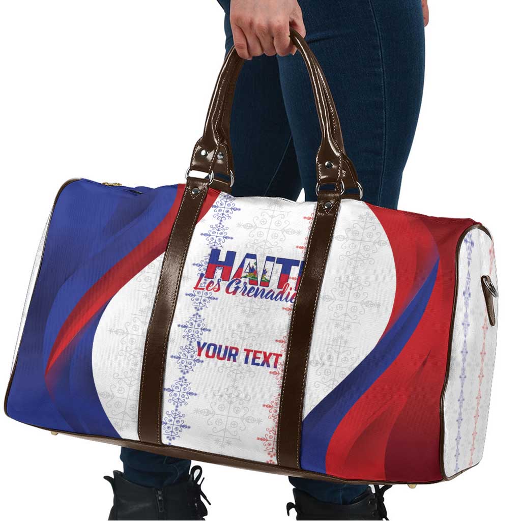 Haiti Football Les Grenadiers Personalized Travel Bag Voodoo Veve Papa Legba - Wonder Print Shop