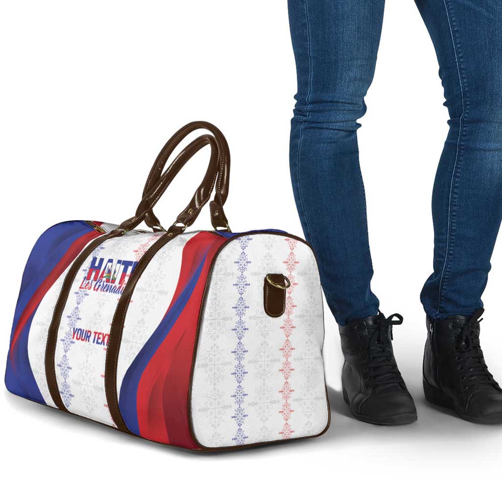 Haiti Football Les Grenadiers Personalized Travel Bag Voodoo Veve Papa Legba - Wonder Print Shop