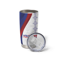 Haiti Football Les Grenadiers Personalized Tumbler Cup Voodoo Veve Papa Legba - Wonder Print Shop