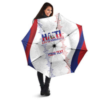 Haiti Football Les Grenadiers Personalized Umbrella Voodoo Veve Papa Legba - Wonder Print Shop