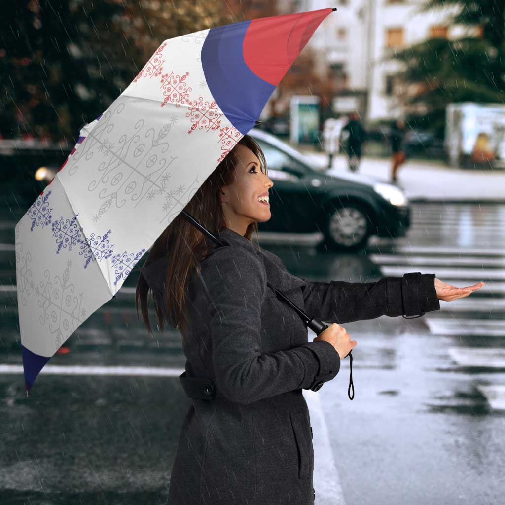 Haiti Football Les Grenadiers Personalized Umbrella Voodoo Veve Papa Legba - Wonder Print Shop