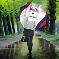 Haiti Football Les Grenadiers Personalized Umbrella Voodoo Veve Papa Legba - Wonder Print Shop