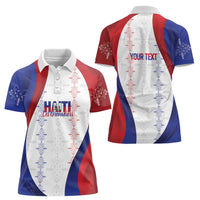 Haiti Football Les Grenadiers Personalized Women Polo Shirt Voodoo Veve Papa Legba - Wonder Print Shop