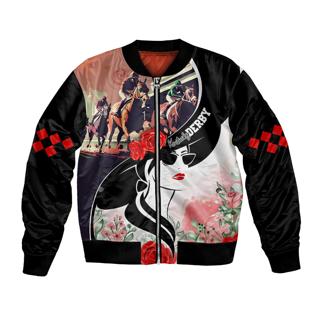 Kentucky Horse Racing Bomber Jacket Derby Hat LT7 - Wonder Print Shop