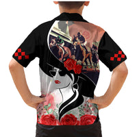 Kentucky Horse Racing Family Matching Mermaid Dress and Hawaiian Shirt Derby Hat LT7 - Wonder Print Shop