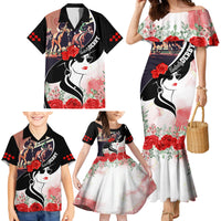 Kentucky Horse Racing Family Matching Mermaid Dress and Hawaiian Shirt Derby Hat LT7 - Wonder Print Shop