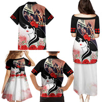 Kentucky Horse Racing Family Matching Puletasi and Hawaiian Shirt Derby Hat - Wonder Print Shop
