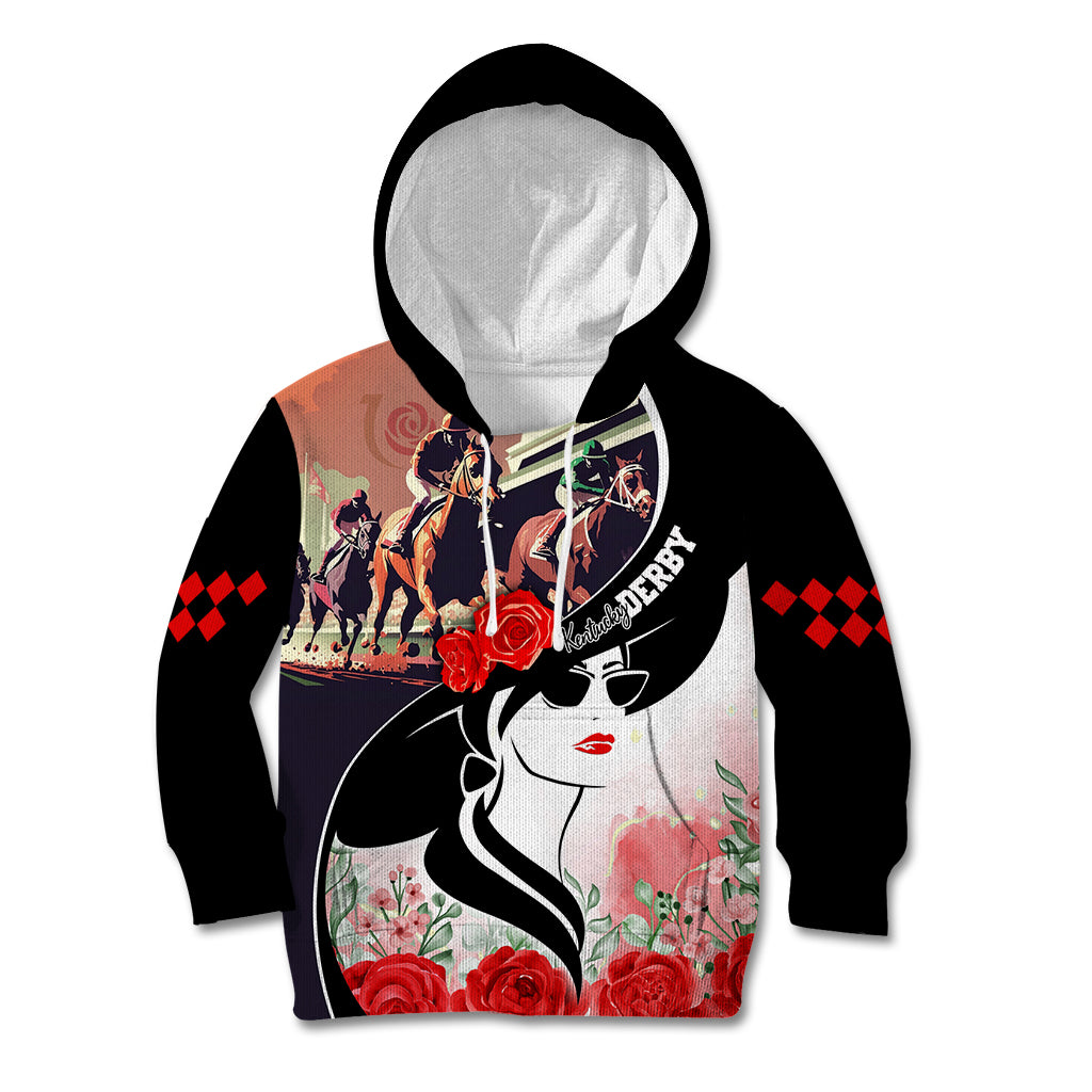 Kentucky Horse Racing Kid Hoodie Derby Hat - Wonder Print Shop