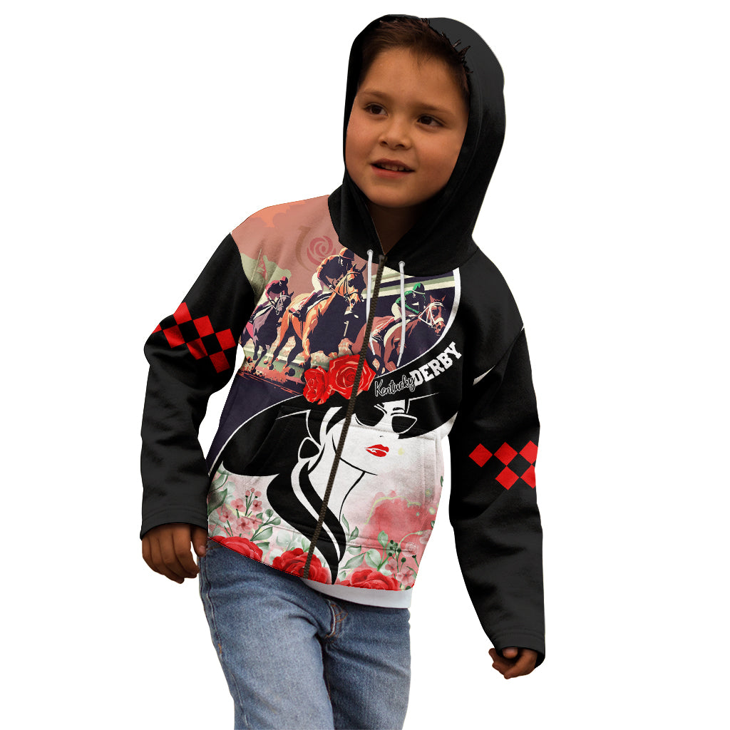 Kentucky Horse Racing Kid Hoodie Derby Hat - Wonder Print Shop