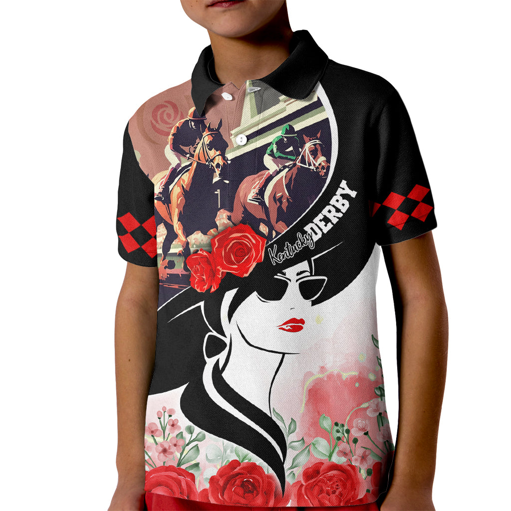 Kentucky Horse Racing Kid Polo Shirt Derby Hat - Wonder Print Shop