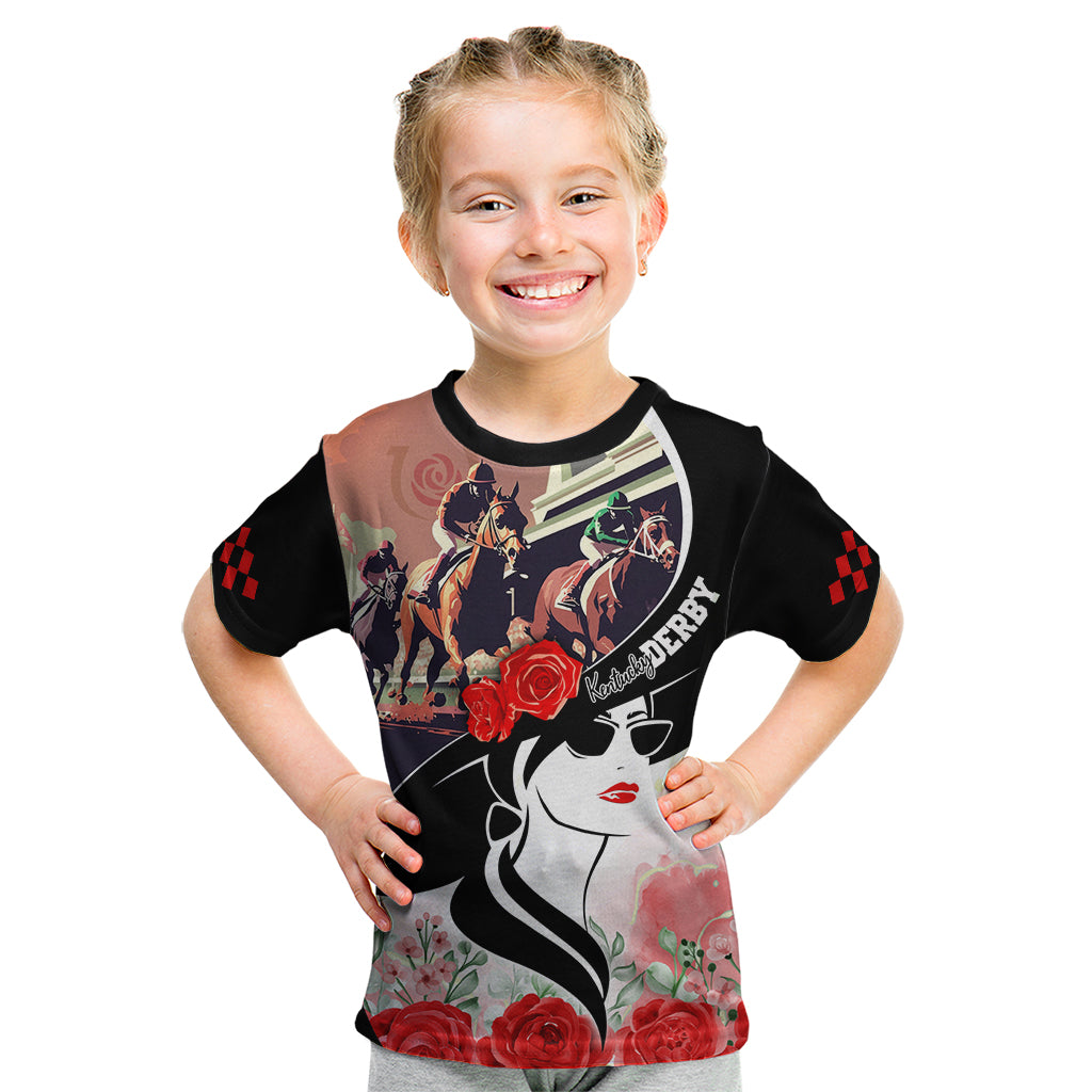 Kentucky Horse Racing Kid T Shirt Derby Hat - Wonder Print Shop