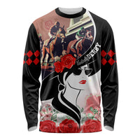 Kentucky Horse Racing Long Sleeve Shirt Derby Hat - Wonder Print Shop