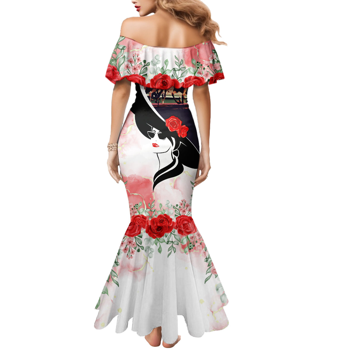 Kentucky Horse Racing Mermaid Dress Derby Hat - Wonder Print Shop