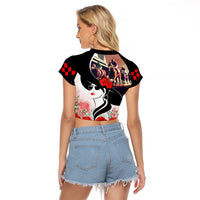 Kentucky Horse Racing Raglan Cropped T Shirt Derby Hat - Wonder Print Shop