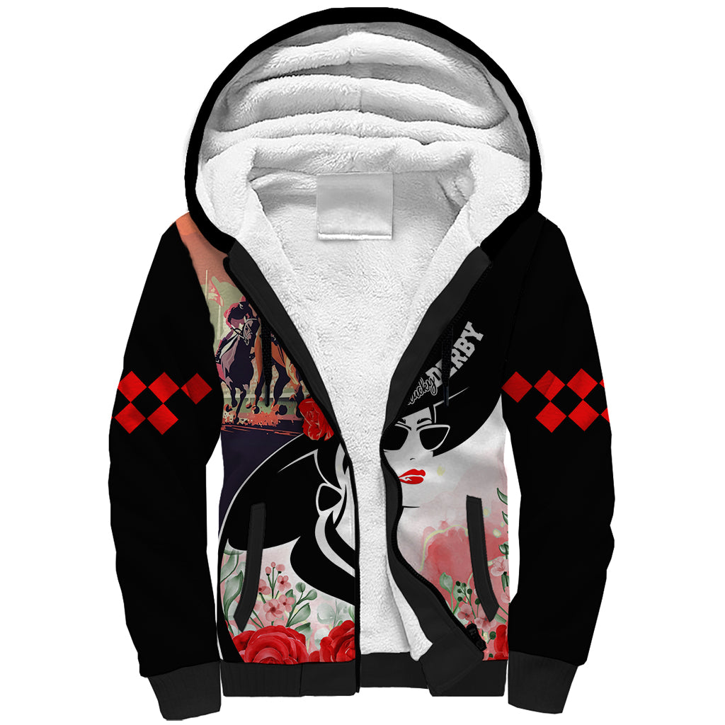 Kentucky Horse Racing Sherpa Hoodie Derby Hat - Wonder Print Shop